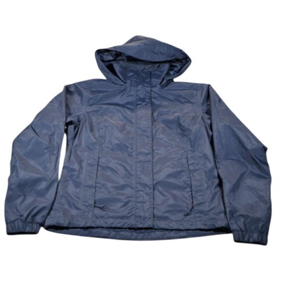 The North Face Jacket Womens XS Blue Hooded Waterproof Windbreaker Rain Coat